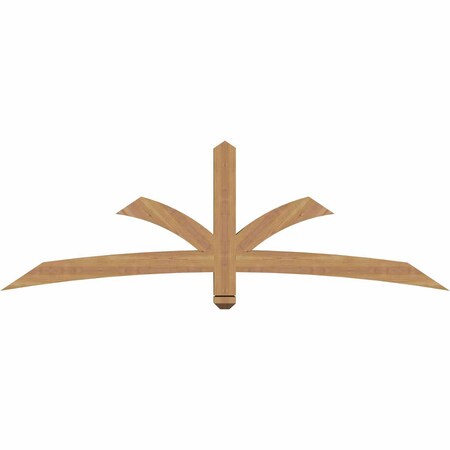 Ekena Millwork Davenport Timber Gable Bracket, Western Red Cedar, 72"W x 24"H x 3 1/2"D x 3 1/2"F, 8/12 Pitch GBW072X24X0404DAV00SWR